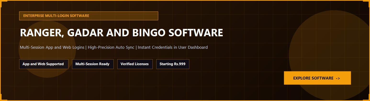 Ranger, Gadar & Bingo Software