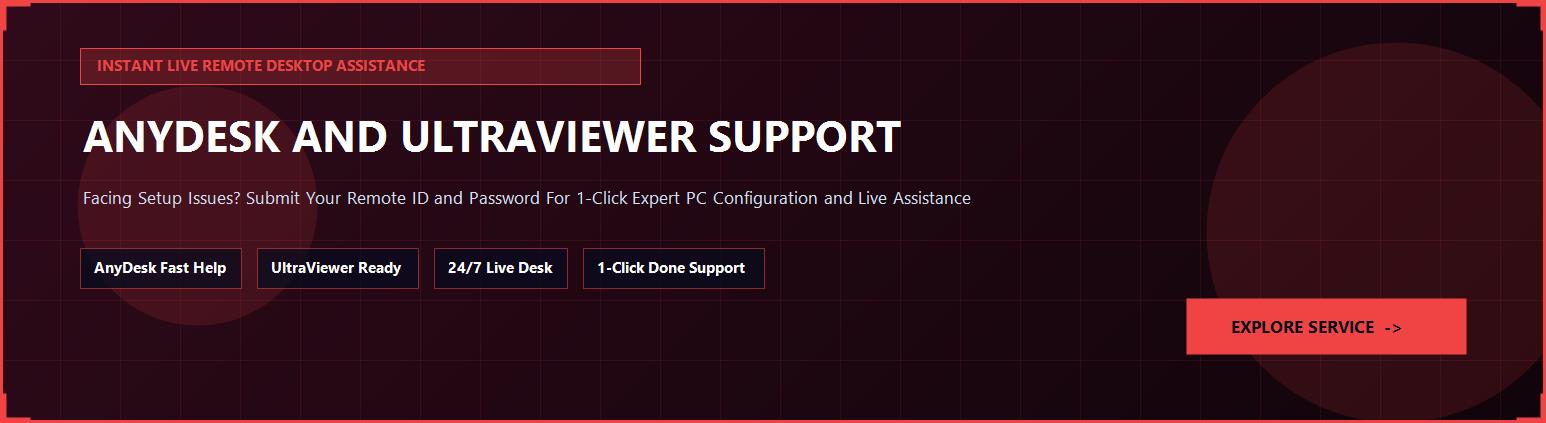 AnyDesk & UltraViewer Remote Support